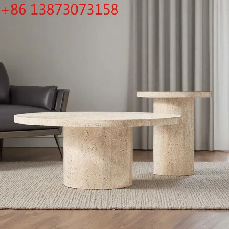 Nordic light luxury modern cave stone coffee table living room sofa bedside round
Nordic light luxury modern cave stone coffee table living room sofa bedside round