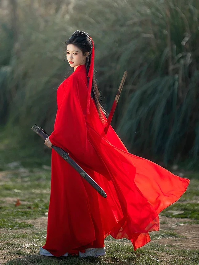 Chinese Traditional Folk Dance Costume Women Hanfu Clothing Lady Ancient Swordsman Cosplay Outfit Tang Dynasty Stage Dance Wear
Chinese Traditional Folk Dance Costume Women Hanfu Clothing Lady Ancient Swordsman Cosplay Outfit Tang Dynasty Stage Dance Wear