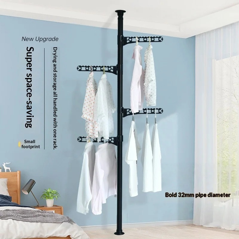 Floor-Standing Vertical Retractable Clothes Drying Rack Without Drilling Holes For Quick Disassembly And Assembly Of Coat Rack
Floor-Standing Vertical Retractable Clothes Drying Rack Without Drilling Holes For Quick Disassembly And Assembly Of Coat Rack
