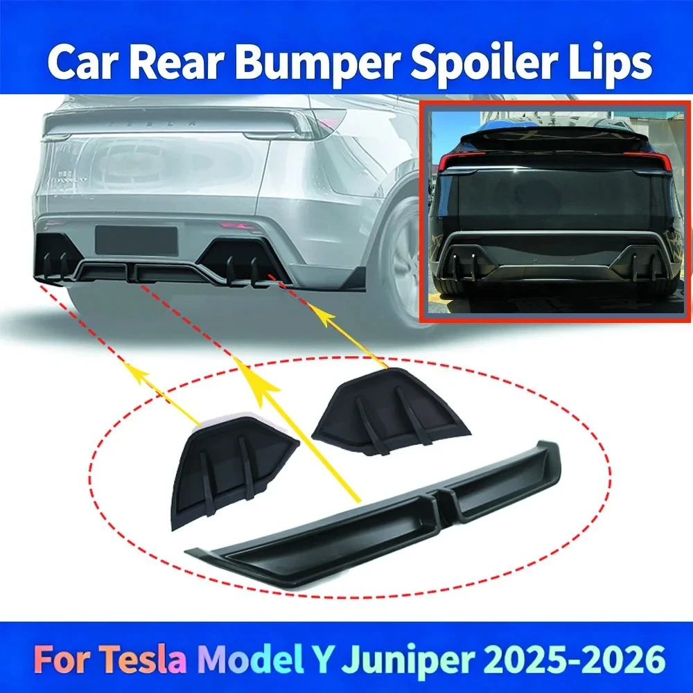 Car Rear Bumper Spoiler Lips for Tesla Model Y Juniper 2025-2026 Lower Shovel Skirt Diffuser Splitter Board Auto Accessories
Car Rear Bumper Spoiler Lips for Tesla Model Y Juniper 2025-2026 Lower Shovel Skirt Diffuser Splitter Board Auto Accessories
