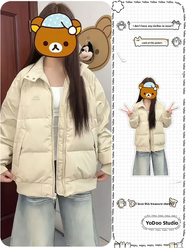 Women's Thickened Cotton Jacket Stand Collar Warm Loose American Retro Style Casual Outerwear Winter New Arrival Sweet Colleg...
Women's Thickened Cotton Jacket Stand Collar Warm Loose American Retro Style Casual Outerwear Winter New Arrival Sweet Colleg...