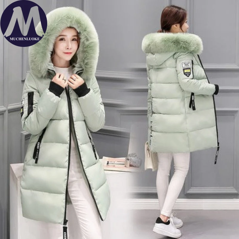 Winter Jacket for Women 2025 New Elegant Hooded Fur Collar Thickened Warmth Coat Korean Fashion Slim Fit Medium Length Parkas
Winter Jacket for Women 2025 New Elegant Hooded Fur Collar Thickened Warmth Coat Korean Fashion Slim Fit Medium Length Parkas