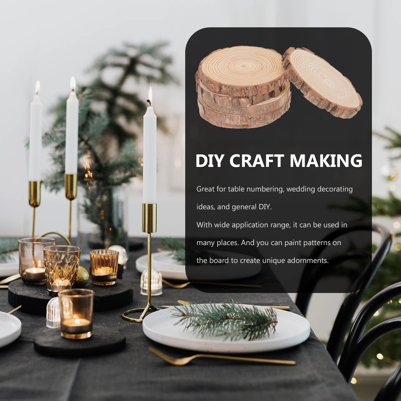 6Pcs Round Wood Slices for Crafts Unfinished Natural Wooden Circles DIY Craft Projects Decoration Blank Wood Discs
6Pcs Round Wood Slices for Crafts Unfinished Natural Wooden Circles DIY Craft Projects Decoration Blank Wood Discs