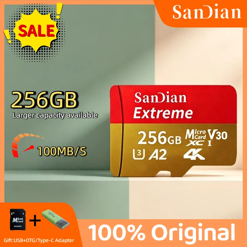 Memory Card 256GB For PC Smartphone Micro TF SD Card Flash Cards High Speed Memory SD Cards UHS 1 Class 10 Storage Card Titan
Memory Card 256GB For PC Smartphone Micro TF SD Card Flash Cards High Speed Memory SD Cards UHS 1 Class 10 Storage Card Titan