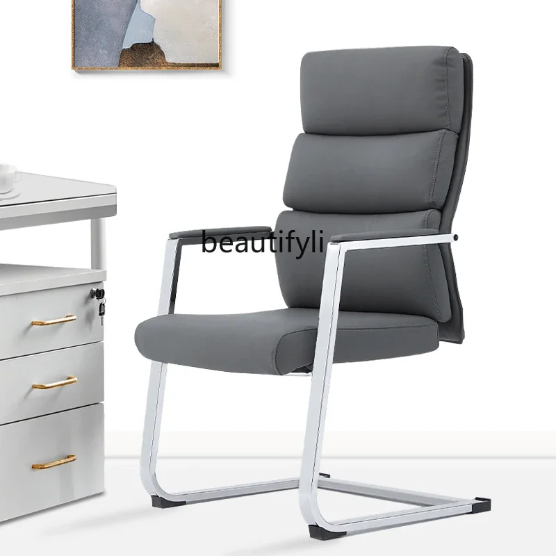 Office Comfort Leather Chair Computer Home Bow Study Boss Meeting Chair Guest Engineering Chair furniture
Office Comfort Leather Chair Computer Home Bow Study Boss Meeting Chair Guest Engineering Chair furniture