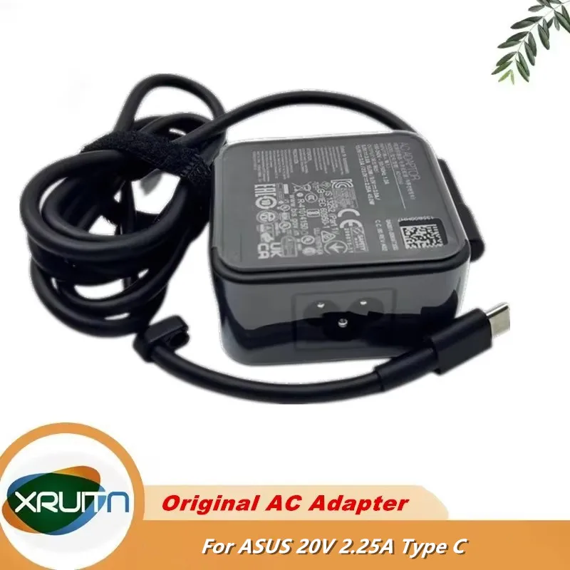 Original ADP-45XE D 20V 2.25a 45W Type-C USB-C ADP-45XE B AC DC Adapter for Asus Laptop Power Supply Charger Adaptor Genuine
Original ADP-45XE D 20V 2.25a 45W Type-C USB-C ADP-45XE B AC DC Adapter for Asus Laptop Power Supply Charger Adaptor Genuine
