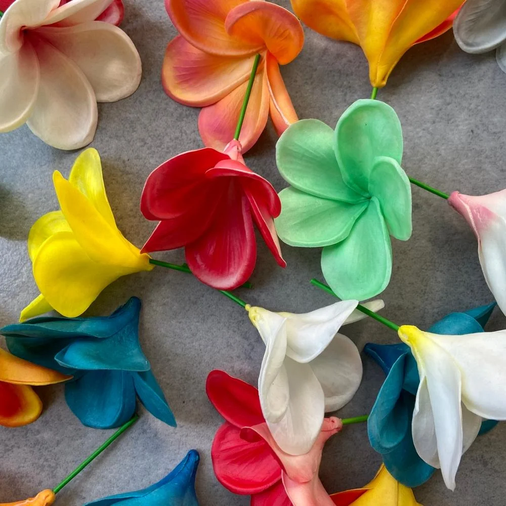 20pc Plumeria Tabletop Frangipani real touch flower head cake Toppers Home Wedding Decoration Hawaii tropical Artificial Flowers
20pc Plumeria Tabletop Frangipani real touch flower head cake Toppers Home Wedding Decoration Hawaii tropical Artificial Flowers