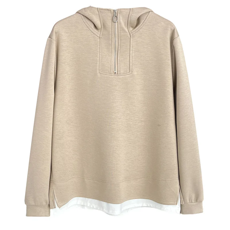 Women's Fake Two Pieces Hooded Tops, Plus Size Hoodie, Female Sweatshirt, 100kg, Spring, New
Women's Fake Two Pieces Hooded Tops, Plus Size Hoodie, Female Sweatshirt, 100kg, Spring, New