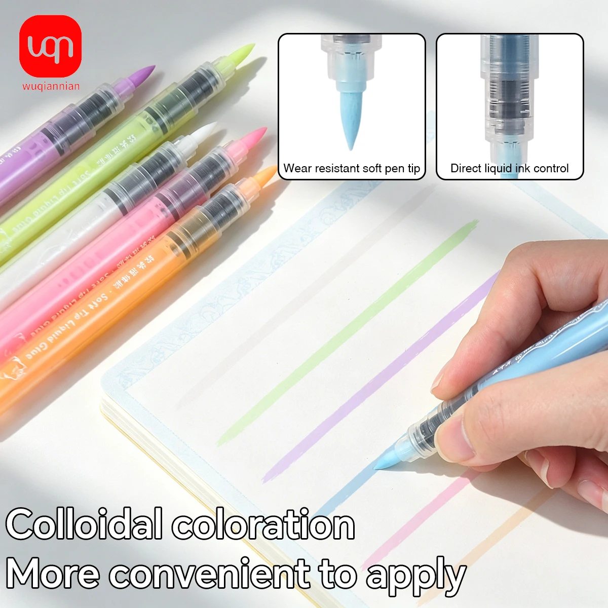 WQN 2/6pcs Liquid Marker Glue Pen, No Need to Press, Precise Glue Dispensing with Soft Tip, High-Capacity Glue Pen
WQN 2/6pcs Liquid Marker Glue Pen, No Need to Press, Precise Glue Dispensing with Soft Tip, High-Capacity Glue Pen