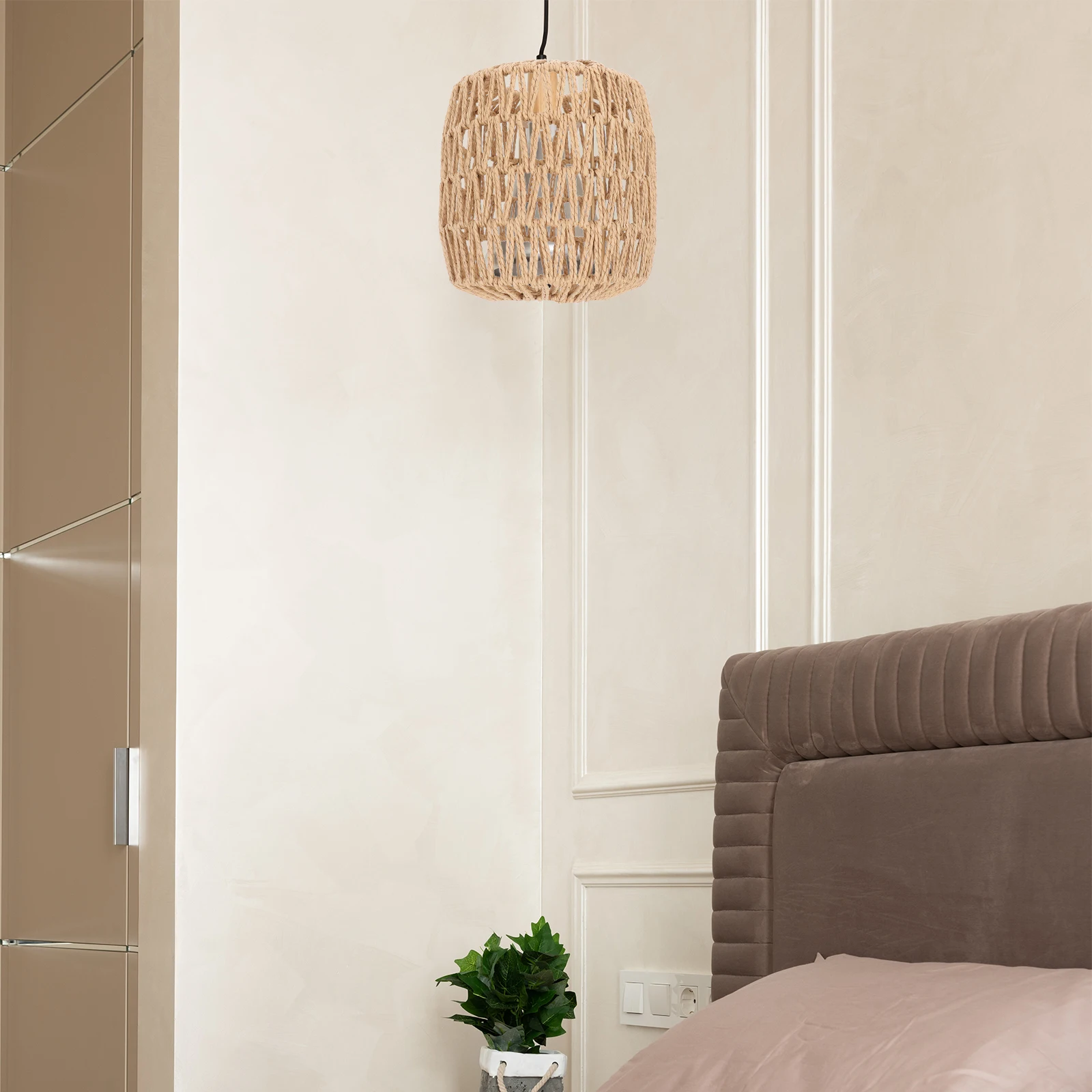 Woven Lampshade Single Rattan Style Pendant Cover Cardigan Color Vintage Ch Shade Home Kitchen Bedroom Cafe Bar Club
Woven Lampshade Single Rattan Style Pendant Cover Cardigan Color Vintage Ch Shade Home Kitchen Bedroom Cafe Bar Club
