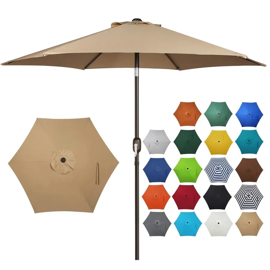 7.5 ft Patio Umbrella, Yard Umbrella, Outdoor Market Umbrella with Push Button Tilt Crank Tan
7.5 ft Patio Umbrella, Yard Umbrella, Outdoor Market Umbrella with Push Button Tilt Crank Tan