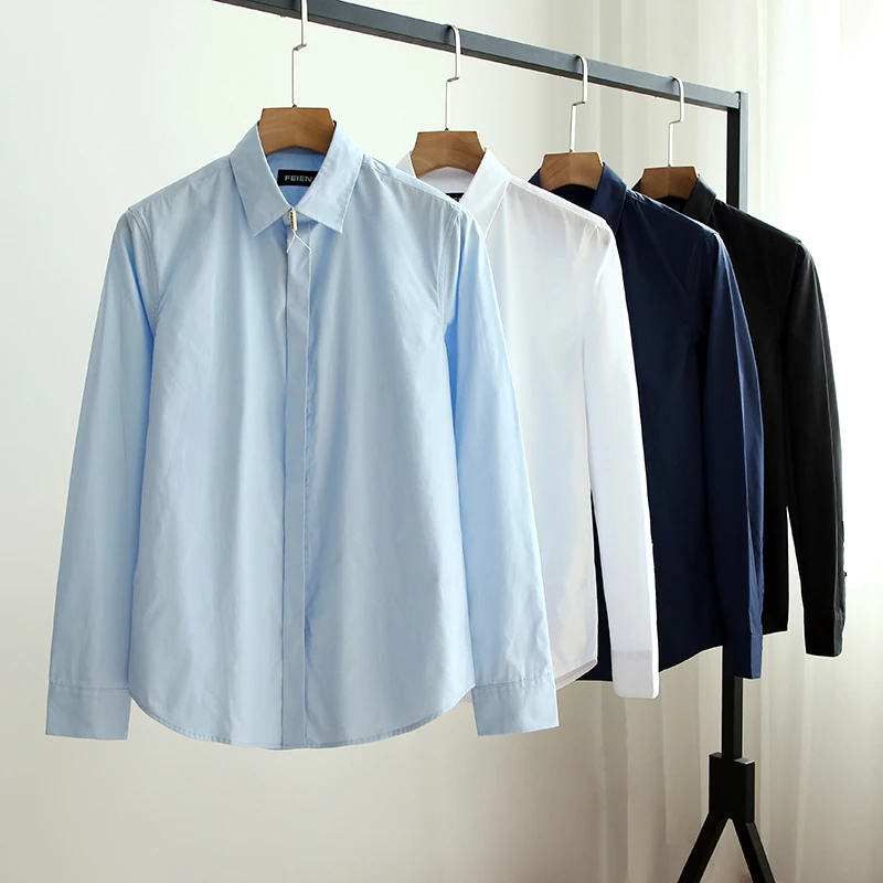 Fashionable Casual Long Sleeve Shirt Men's Standard Fit Urban Style Sharp Collar All Seasons Dark Button Design Versatile
Fashionable Casual Long Sleeve Shirt Men's Standard Fit Urban Style Sharp Collar All Seasons Dark Button Design Versatile