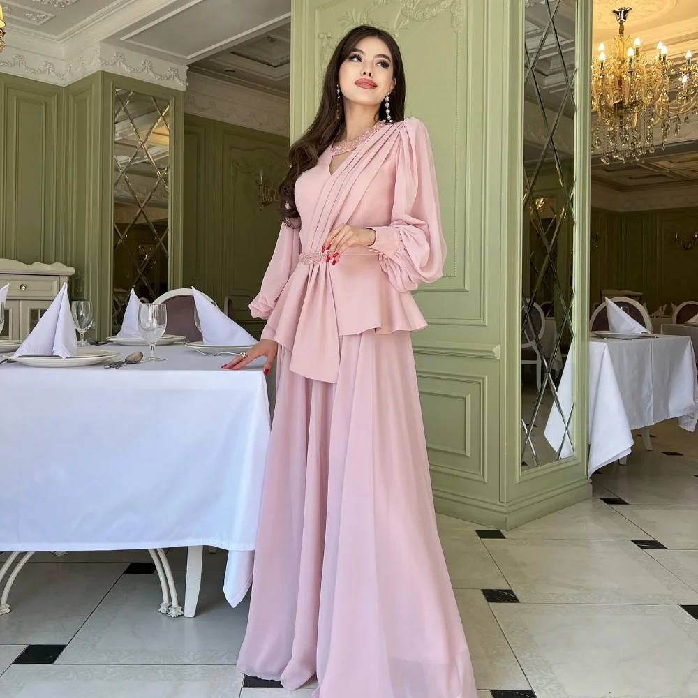 Unisex Chiffon Sequined Pleat Ruched A-line V-neck Long Dresses Prom Dresses Exquisite Chinese Style Simple Fashion Elegant
Unisex Chiffon Sequined Pleat Ruched A-line V-neck Long Dresses Prom Dresses Exquisite Chinese Style Simple Fashion Elegant