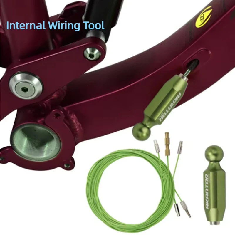 AKANTOR Зеленая велосипедная рама, магнитный инструмент для вытягивания проволоки, инструмент для проводки внутренней рамы с 3-проводными проводами для прокладки велосипедного кабеля с покрытием
AKANTOR Зеленая велосипедная рама, магнитный инструмент для вытягивания проволоки, инструмент для проводки внутренней рамы с 3-проводными проводами для прокладки велосипедного кабеля с покрытием