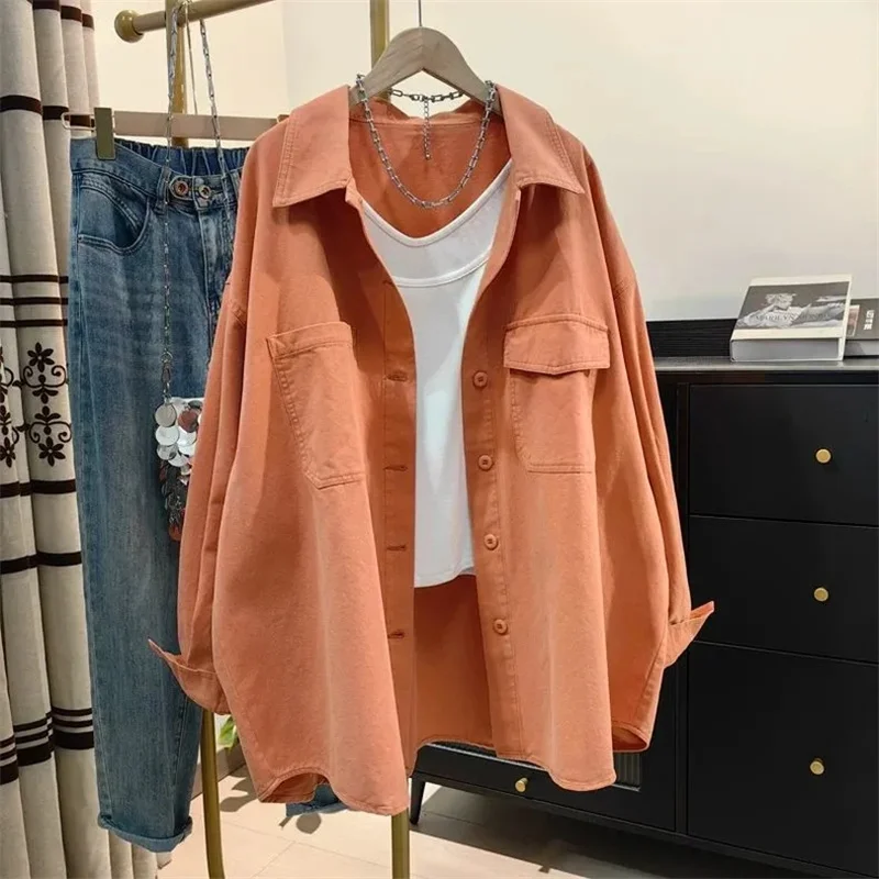 European Women New Long Sleeves Shirt Spring Ladies Loose Casual Cardigan Blouse Summer Female Fashion Workwear Top Coat
European Women New Long Sleeves Shirt Spring Ladies Loose Casual Cardigan Blouse Summer Female Fashion Workwear Top Coat