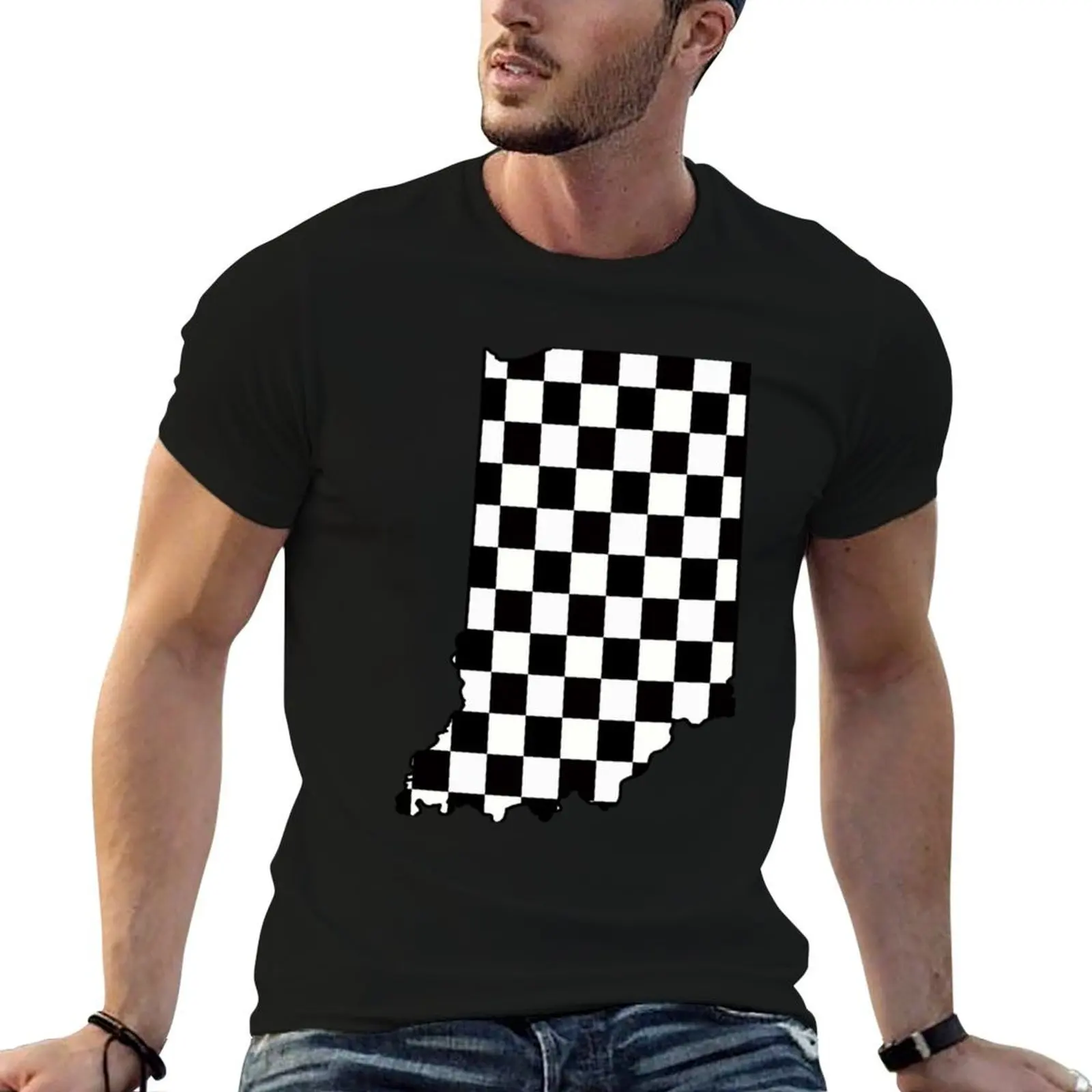 Indiana Checkered Flag T-Shirt man t shirt luxury cotton t shirts high quality T-Shirt
Indiana Checkered Flag T-Shirt man t shirt luxury cotton t shirts high quality T-Shirt