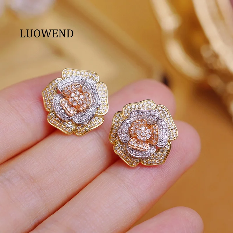 Серьги LUOWEND из 100% 18-каратного белого, желтого и розового золота, женские, элегантный стиль, 0,80 карата, серьги с натуральными бриллиантами, высококачественные ювелирные изделия для вечеринок
Серьги LUOWEND из 100% 18-каратного белого, желтого и розового золота, женские, элегантный стиль, 0,80 карата, серьги с натуральными бриллиантами, высококачественные ювелирные изделия для вечеринок