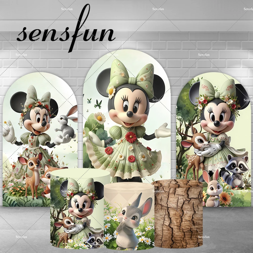 Disney Spring Floral Minnie Mouse Arch Backdrop Cover Cartoon Animals Girls Baby Shower Birthday Party Backgrounds Plinth Covers
Disney Spring Floral Minnie Mouse Arch Backdrop Cover Cartoon Animals Girls Baby Shower Birthday Party Backgrounds Plinth Covers