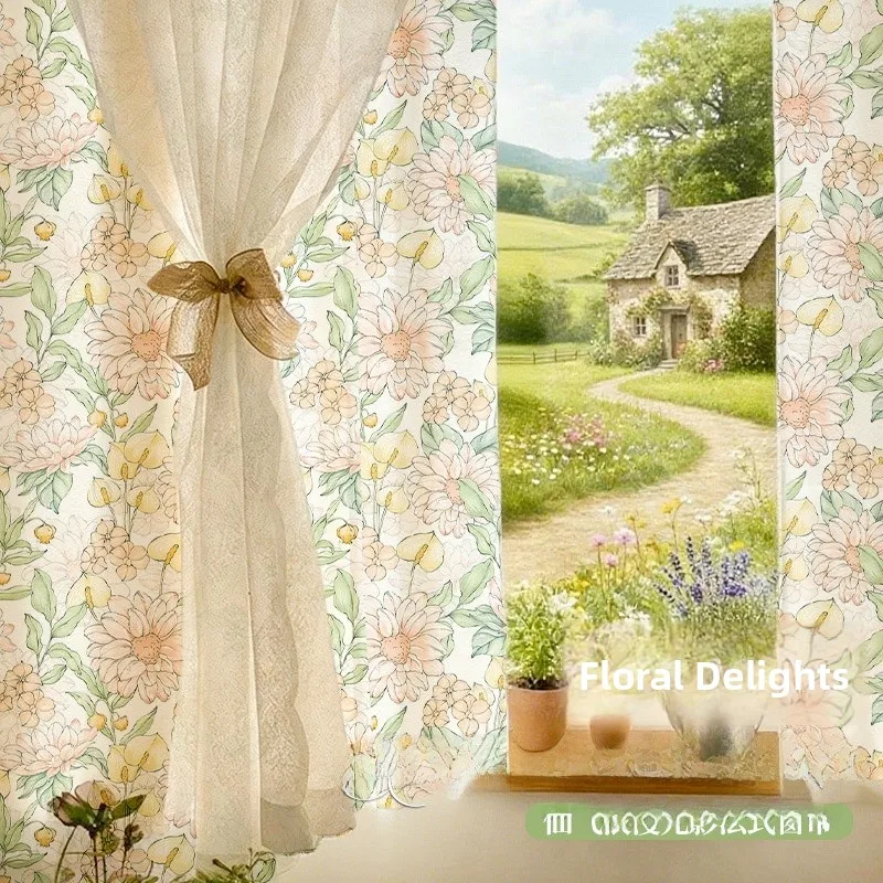 Light Filtering Lace Valance Curtain Floral Print Polyester Material Double Layer with Inner Curtain Block out Light No Drill...
Light Filtering Lace Valance Curtain Floral Print Polyester Material Double Layer with Inner Curtain Block out Light No Drill...