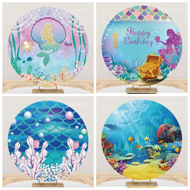 Baby Mermaid Birthday Round Backdrop Seabed Party Decor Photophone Background Photographic Photozone Photography Photo Studio
Baby Mermaid Birthday Round Backdrop Seabed Party Decor Photophone Background Photographic Photozone Photography Photo Studio