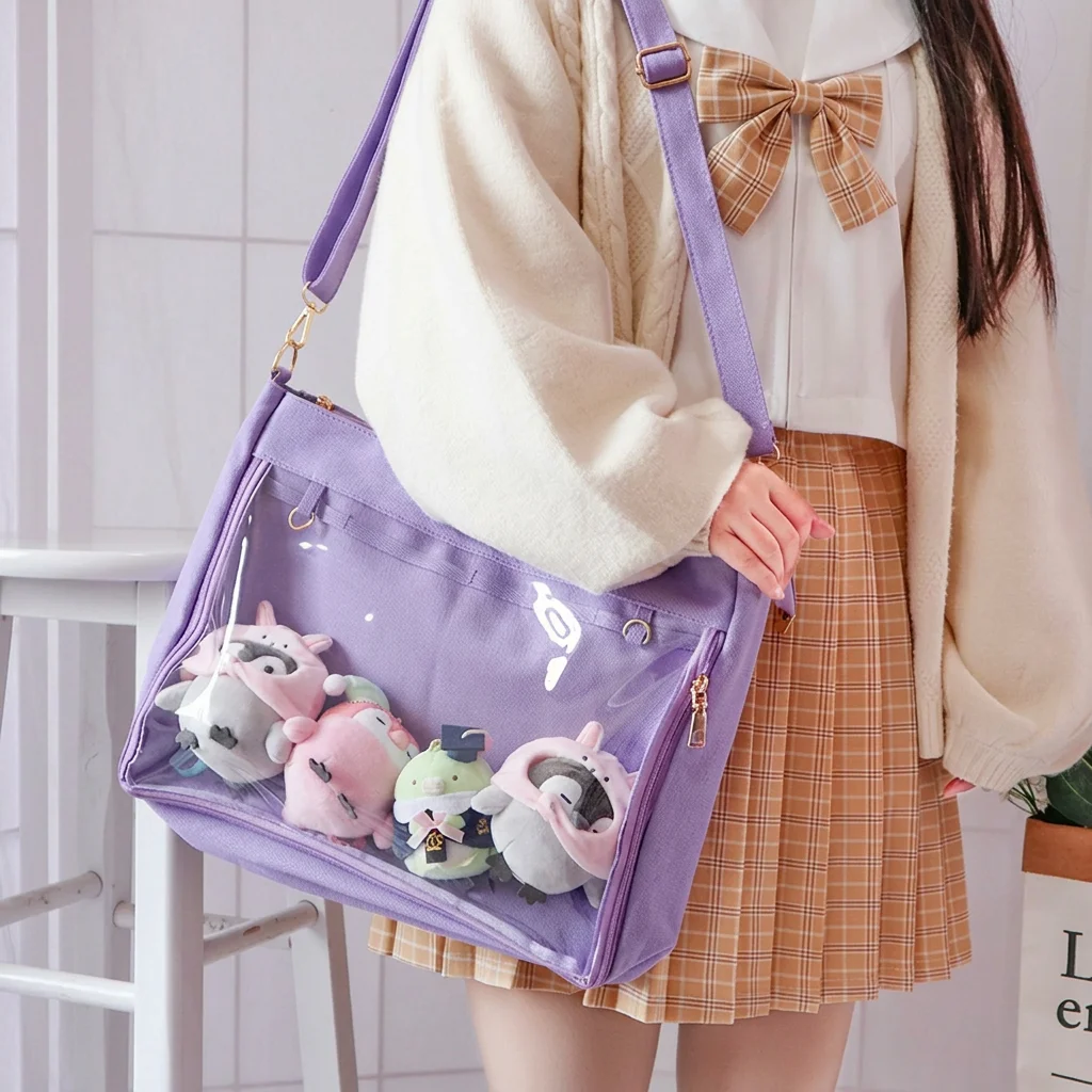 Transparent Badge Bag Transparent Detachable Strap Bag Crossbody Tote Detachable Display Bag For Dolls For Daily Outings Handbag
Transparent Badge Bag Transparent Detachable Strap Bag Crossbody Tote Detachable Display Bag For Dolls For Daily Outings Handbag