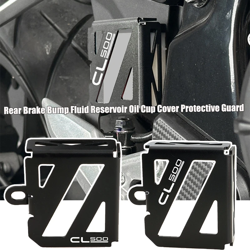 For HONDA CL500 2023-2024-2025-2026 CL 500 CL 500 Motorcycle Accessories Rear Brake Fluid Reservoir Guard Tank Protector Cover