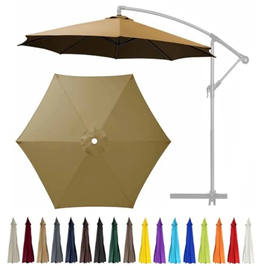 10Feet 6 Ribs Patio Umbrella Replacement Canopy Canopy only,Canopy Replacement UV Protection Waterproof Outdoor Table Market Ya
10Feet 6 Ribs Patio Umbrella Replacement Canopy Canopy only,Canopy Replacement UV Protection Waterproof Outdoor Table Market Ya