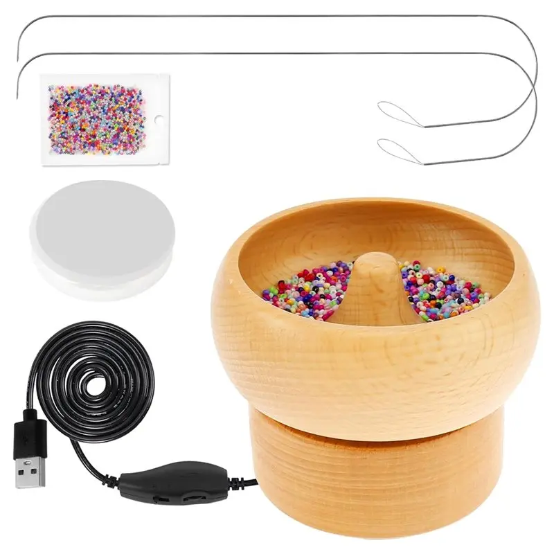 ABVL-USB Powered Electric Wooden Bead Spinner Adjustable Speed And Direction Spin Beading Bowl Kit For Bead Loader
ABVL-USB Powered Electric Wooden Bead Spinner Adjustable Speed And Direction Spin Beading Bowl Kit For Bead Loader