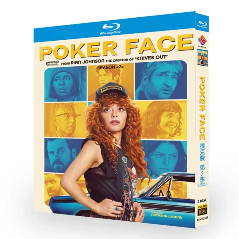 Poker Face Season 2 Blu-ray High Definition American Drama BD Disc Box Set with Chinese and English Subtitles
Poker Face Season 2 Blu-ray High Definition American Drama BD Disc Box Set with Chinese and English Subtitles