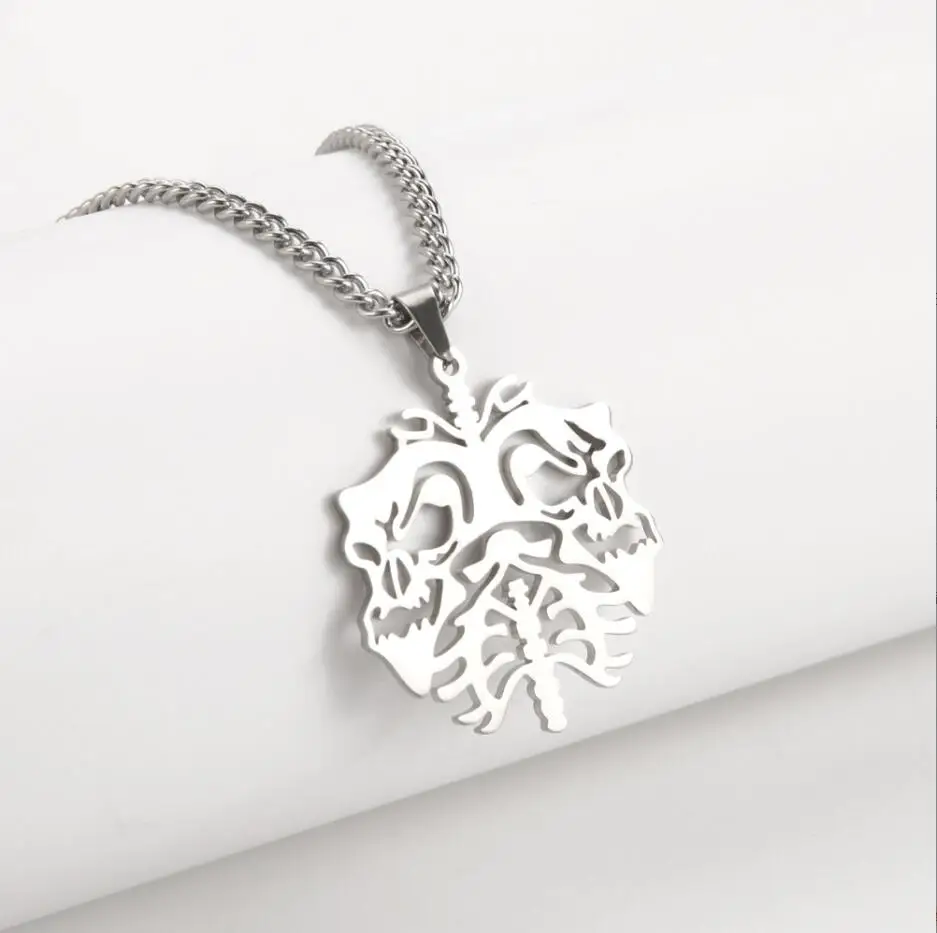 1PC Stainless Steel Necklaces Skull Gothic Hip Hop Pendants Aesthetics Choker Chain Necklace For Women Jewelry F1363
1PC Stainless Steel Necklaces Skull Gothic Hip Hop Pendants Aesthetics Choker Chain Necklace For Women Jewelry F1363