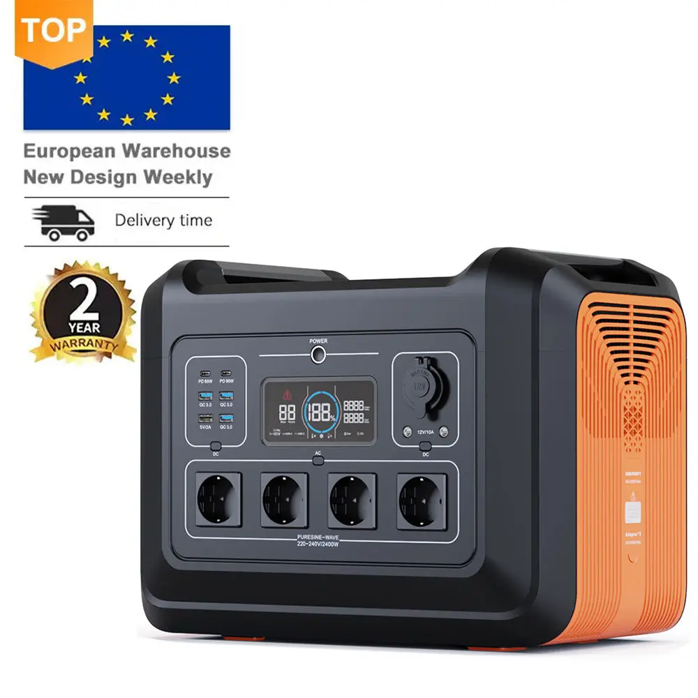 Commerciale Eu Lifepo4 Battery 2kw Tragbare Powerstation 2000w Portable Power Station 2400w Solar Power Backup Generator Home
Commerciale Eu Lifepo4 Battery 2kw Tragbare Powerstation 2000w Portable Power Station 2400w Solar Power Backup Generator Home