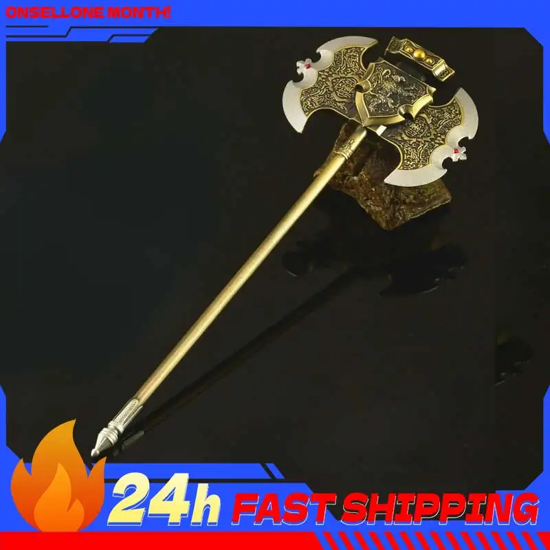 23 см металлическая модель Axe of Godrick, коллекционная реквизит для косплея Godrick's Greataxe, настольные украшения из сплава, игрушки-катана, украшение для дома
23 см металлическая модель Axe of Godrick, коллекционная реквизит для косплея Godrick's Greataxe, настольные украшения из сплава, игрушки-катана, украшение для дома