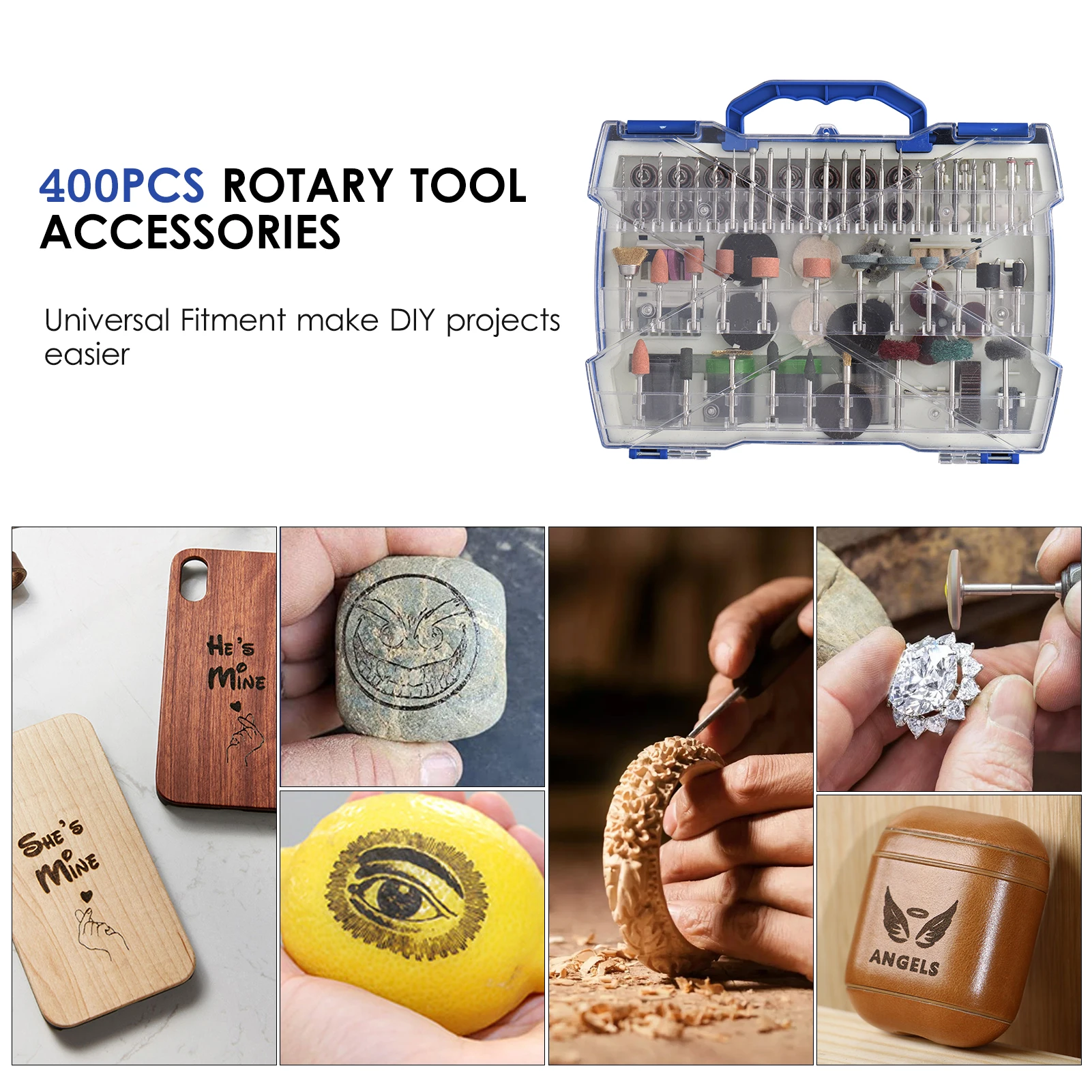 Набор аксессуаров для роторного инструмента, 508 предметов, набор насадок для роторного инструмента с хвостовиком 1/8 дюйма для легкой резки, шлифовки, зачистки и заточки
Набор аксессуаров для роторного инструмента, 508 предметов, набор насадок для роторного инструмента с хвостовиком 1/8 дюйма для легкой резки, шлифовки, зачистки и заточки