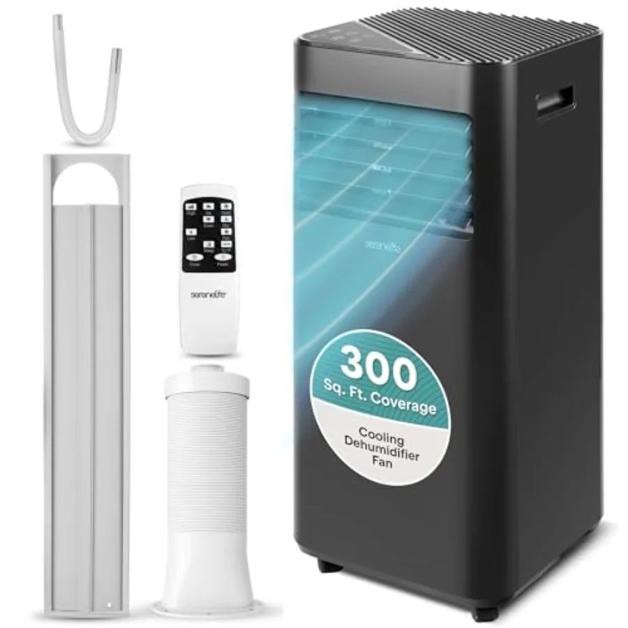 Portable Air Conditioner 8000 BTU for bedroom home office use, white plastic housing, 3-in-1 cooling fan dehumidifier with 24-h
Portable Air Conditioner 8000 BTU for bedroom home office use, white plastic housing, 3-in-1 cooling fan dehumidifier with 24-h