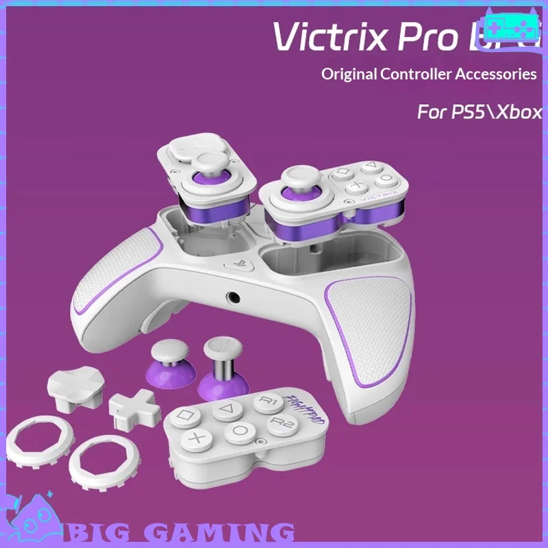 Аксессуары для контроллеров Victrix Probfg для PS5 и Xbox Elite: модуль для модификации игрового джойстика, замена джойстика, накладка на джойстик, приемник.
Аксессуары для контроллеров Victrix Probfg для PS5 и Xbox Elite: модуль для модификации игрового джойстика, замена джойстика, накладка на джойстик, приемник.