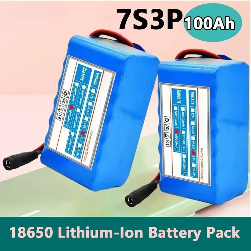 24V 7S3P 18650 Li-ion Battery Pack 100Ah with 20A BMS for Scooter Electric Wheelchair
24V 7S3P 18650 Li-ion Battery Pack 100Ah with 20A BMS for Scooter Electric Wheelchair