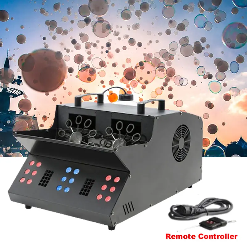 1500W LED Smoke Bubble Machine Four Hole Wedding Bubbles Machines DMX 512 Control Stage Special Effect for Party Dance Halloween
1500W LED Smoke Bubble Machine Four Hole Wedding Bubbles Machines DMX 512 Control Stage Special Effect for Party Dance Halloween
