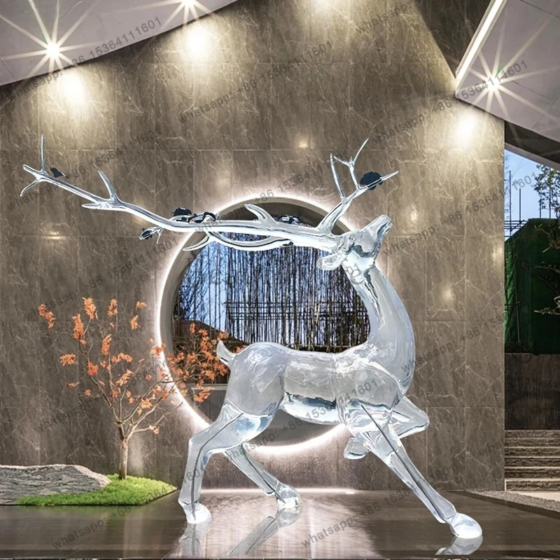 Modern Transparent Ornament Hotel Model Room Lawn Large Floor Animal Sculpture
Modern Transparent Ornament Hotel Model Room Lawn Large Floor Animal Sculpture
