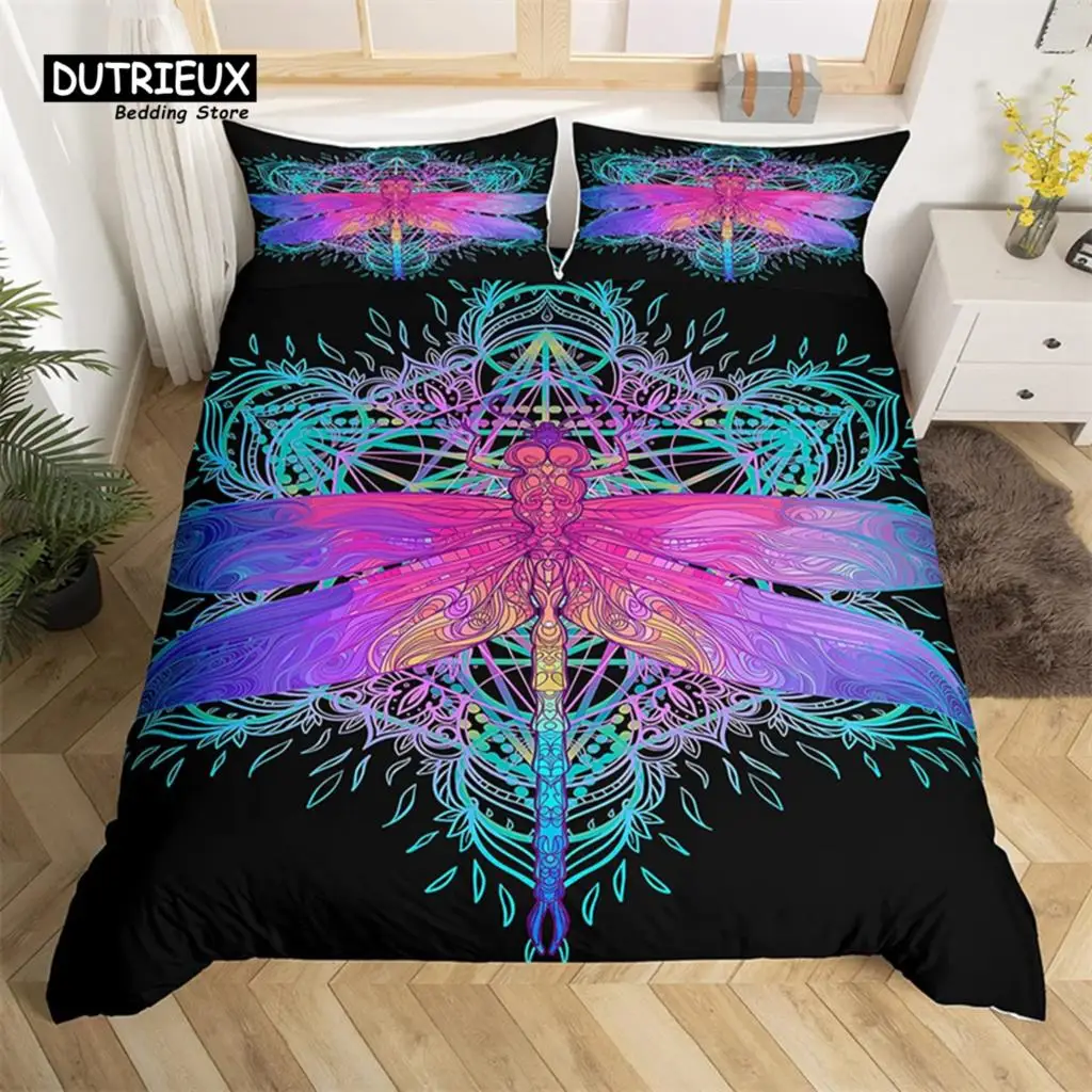 Dragonfly Duvet Cover Set King Queen Size Chic Animal Comforter Cover Microfiber Bohemia Mandala Bedding Set Flowers Bed Cover
Dragonfly Duvet Cover Set King Queen Size Chic Animal Comforter Cover Microfiber Bohemia Mandala Bedding Set Flowers Bed Cover