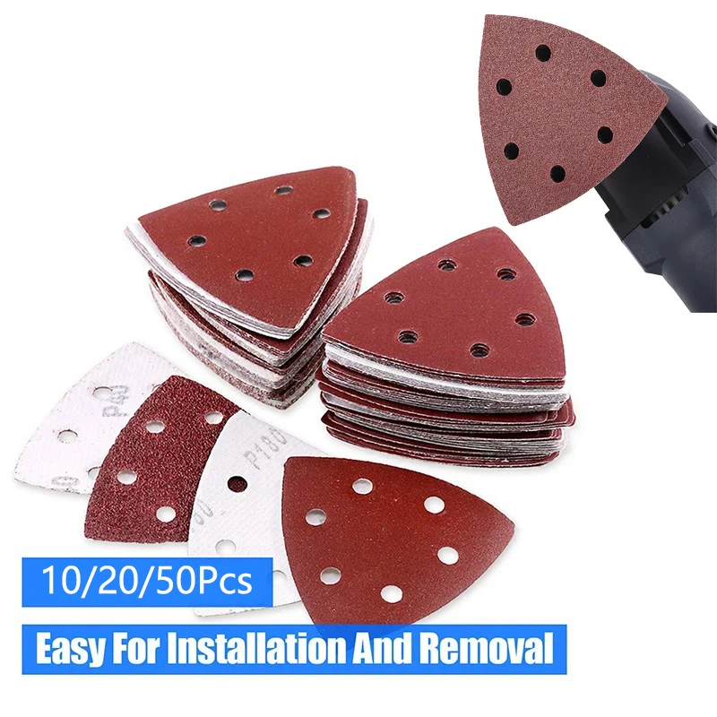 10/20/50 PCS Triangular Sanding Disc 90mm Delta Sander Hook & Loop Sandpaper Abrasive Tools for Sanding Grit 40-2000 Grits
10/20/50 PCS Triangular Sanding Disc 90mm Delta Sander Hook & Loop Sandpaper Abrasive Tools for Sanding Grit 40-2000 Grits