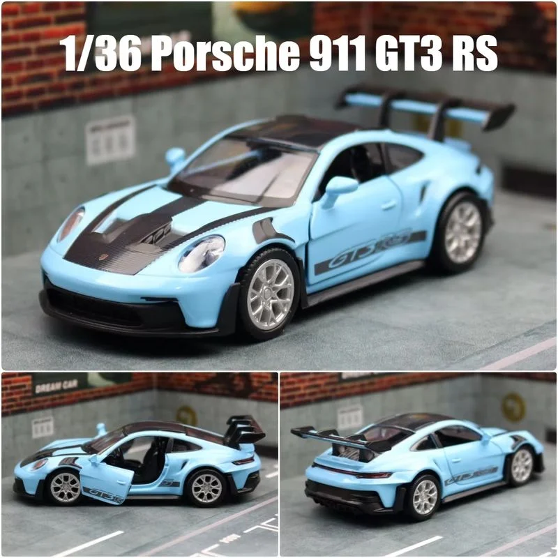 Porsche 911 GT3 RS Diecast Toy Car Model Miniature Racing Free Wheels Pull Back Function Metal Collection Gift for Children
Porsche 911 GT3 RS Diecast Toy Car Model Miniature Racing Free Wheels Pull Back Function Metal Collection Gift for Children