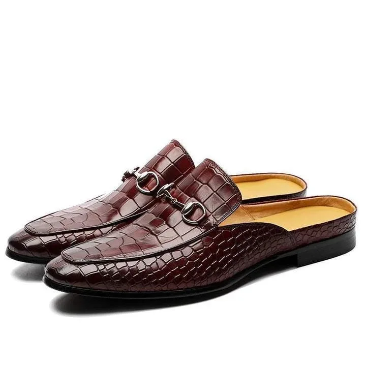 New Men's Square Head Movement Back Hollow Fashion Casual Versatile Small Leather Shoes Slippers Large
New Men's Square Head Movement Back Hollow Fashion Casual Versatile Small Leather Shoes Slippers Large
