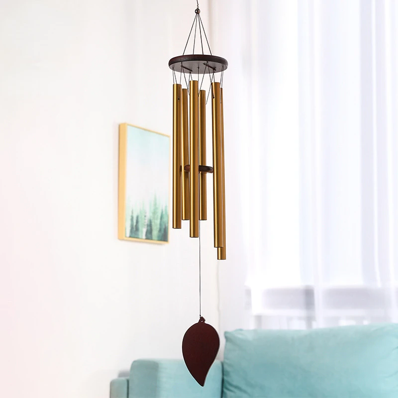 Pinewood Aluminum Wind Chime Metal Bell Hanging Decoration 6-pipe Outdoor Home Decoration Craft Creative Gift Kawaii Room Decor
Pinewood Aluminum Wind Chime Metal Bell Hanging Decoration 6-pipe Outdoor Home Decoration Craft Creative Gift Kawaii Room Decor