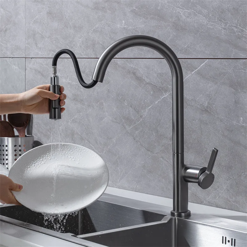 *Kitchen pumping faucet, dishwasher, all-copper hot and cold water vegetable basin, sink faucet can be rotated
*Kitchen pumping faucet, dishwasher, all-copper hot and cold water vegetable basin, sink faucet can be rotated