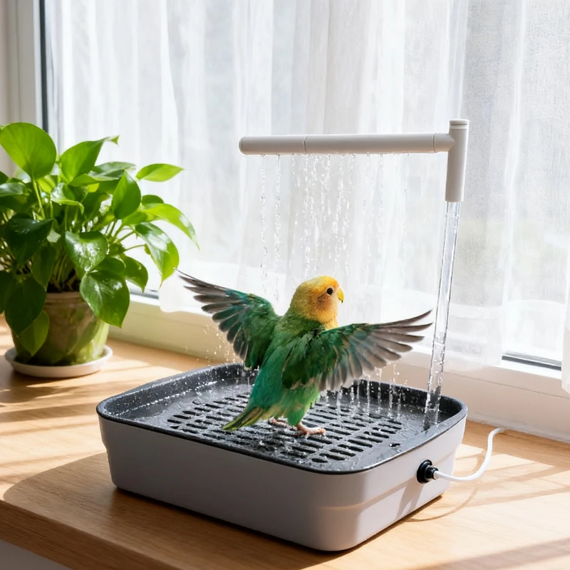 Bird Daily Use Bathtub for Health Bird Shower Basin for Tabletop Parrots Bathing Parrot Bath Automatically Circulates Bird Bath
Bird Daily Use Bathtub for Health Bird Shower Basin for Tabletop Parrots Bathing Parrot Bath Automatically Circulates Bird Bath