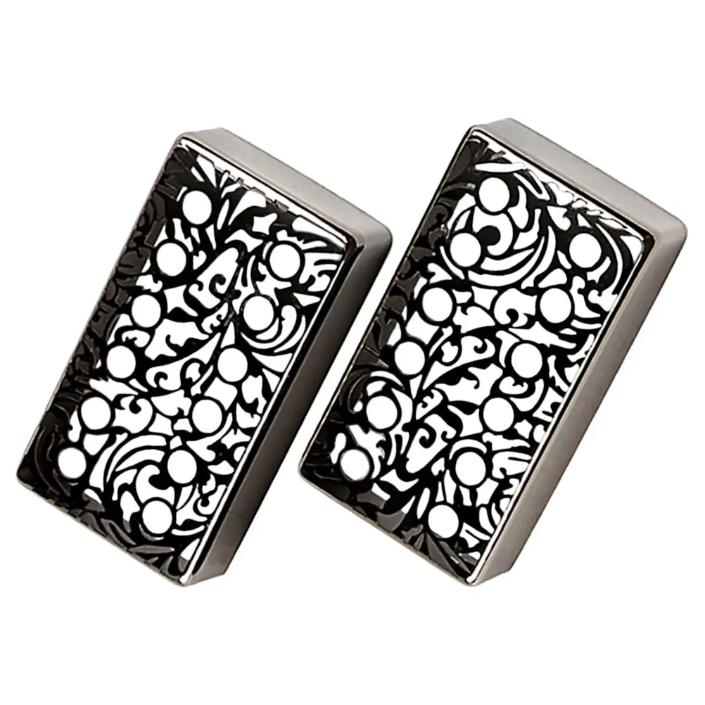 2 Pcs Pickup Cover Guitar Enhancement Pickups Covers Carved Replacement Metal Electric Part Bass
2 Pcs Pickup Cover Guitar Enhancement Pickups Covers Carved Replacement Metal Electric Part Bass