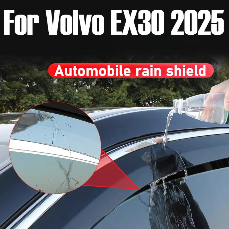 Для Volvo EX30 2025 автомобильные аксессуары, оконный козырек, вентиляционный козырек от дождя, защита от солнца, дефлектор, навесы, чехлы
Для Volvo EX30 2025 автомобильные аксессуары, оконный козырек, вентиляционный козырек от дождя, защита от солнца, дефлектор, навесы, чехлы
