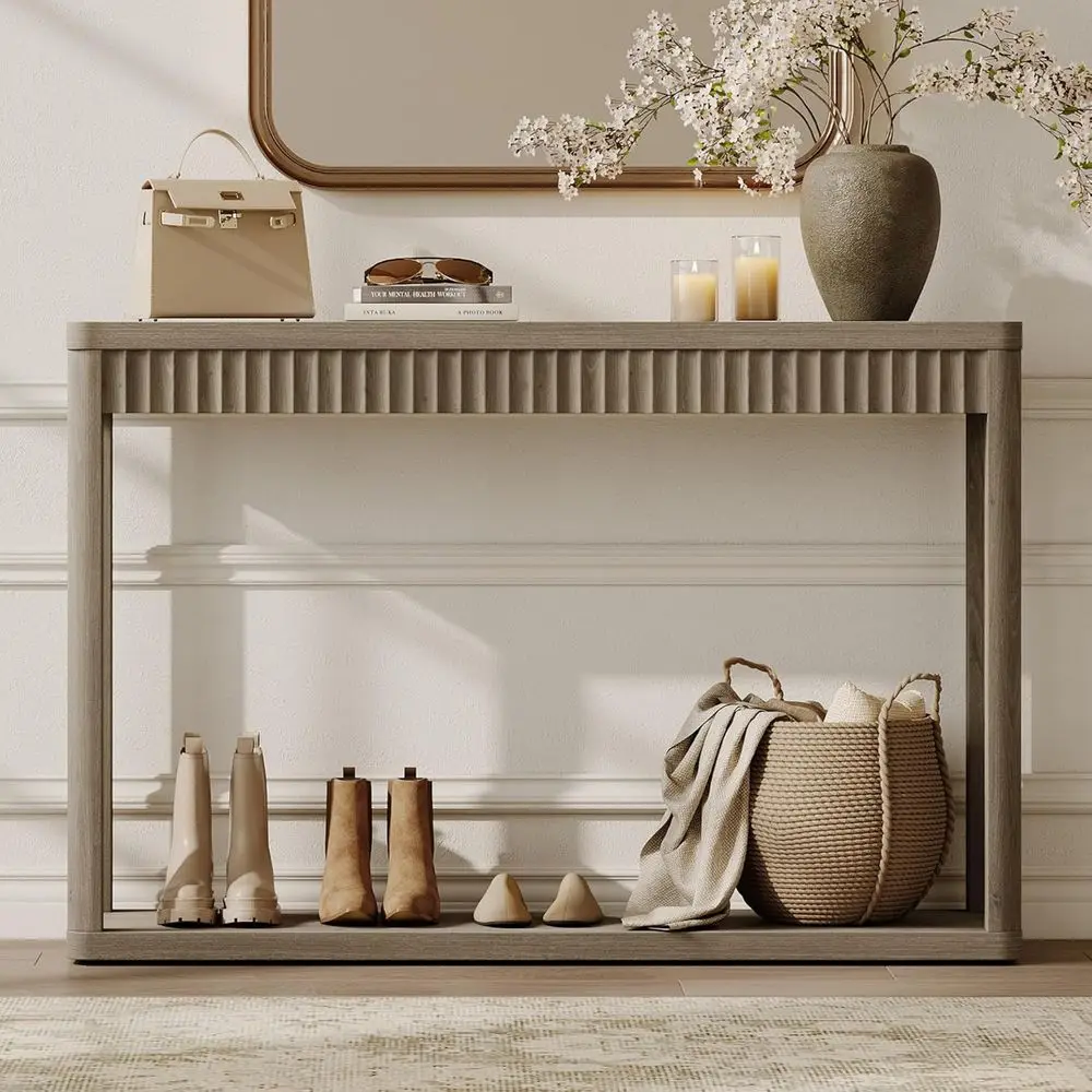 Narrow Storage Entryway Table 47.32 for Living Room or Hallway in Grey Alder Wood
Narrow Storage Entryway Table 47.32 for Living Room or Hallway in Grey Alder Wood