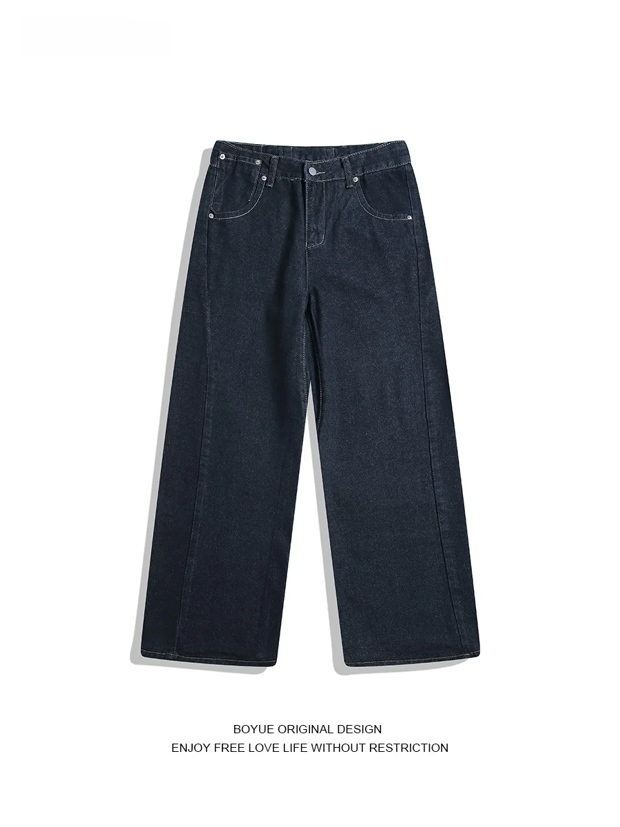 Loose Straight Leg Jeans Men's Belt Design Casual Versatile Long Trousers Old Money Sle Wide Leg Cotton Polyester Blend
Loose Straight Leg Jeans Men's Belt Design Casual Versatile Long Trousers Old Money Sle Wide Leg Cotton Polyester Blend