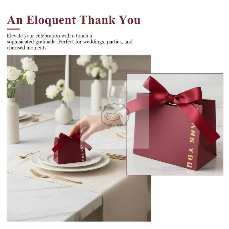 Thank You Bag Versatile Wedding Gift Box Gift Bag High-Quality Paper Packing Bag For Business Event Birthday Party Wedding
Thank You Bag Versatile Wedding Gift Box Gift Bag High-Quality Paper Packing Bag For Business Event Birthday Party Wedding